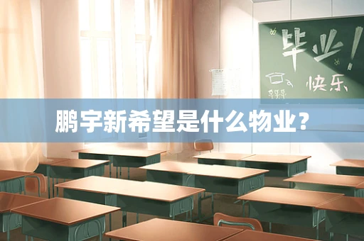 鹏宇新希望是什么物业？