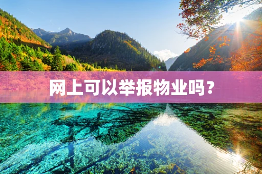 网上可以举报物业吗？