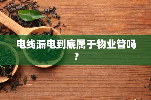 电线漏电到底属于物业管吗？