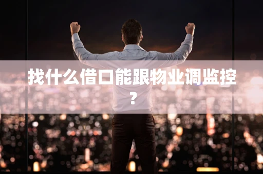 找什么借口能跟物业调监控？