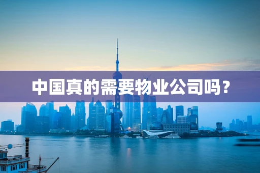 中国真的需要物业公司吗？