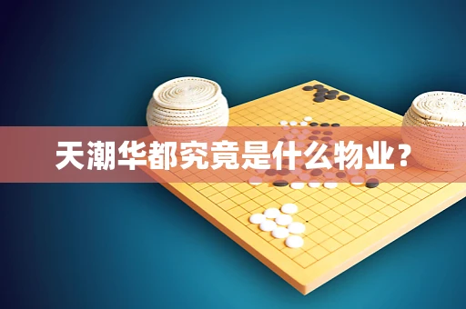 天潮华都究竟是什么物业？