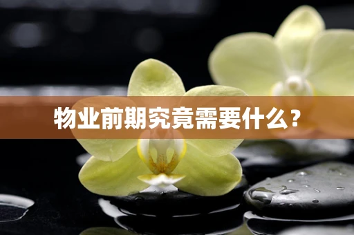 物业前期究竟需要什么？