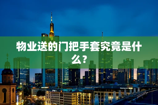 物业送的门把手套究竟是什么？
