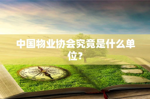 中国物业协会究竟是什么单位？