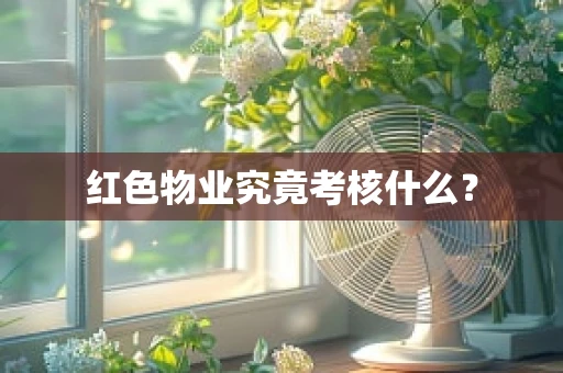 红色物业究竟考核什么？
