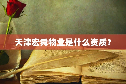 天津宏舜物业是什么资质？