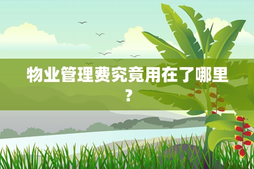 物业管理费究竟用在了哪里？