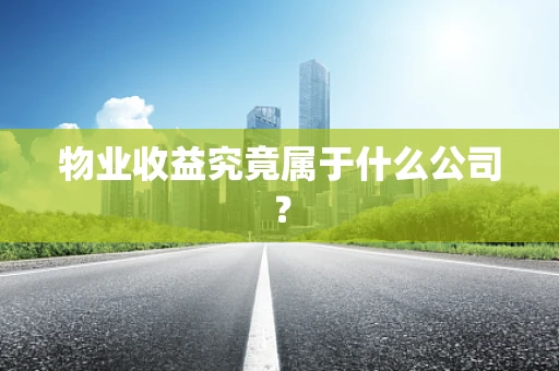 物业收益究竟属于什么公司？