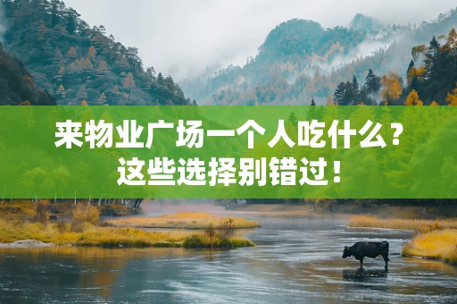 来物业广场一个人吃什么？这些选择别错过！