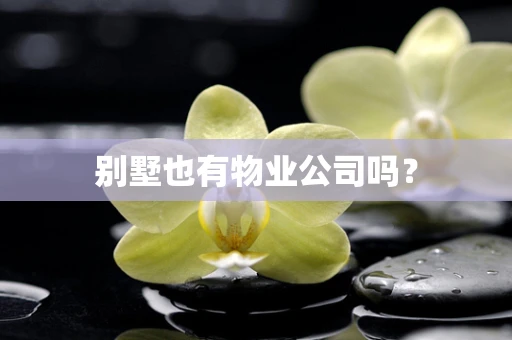 别墅也有物业公司吗？