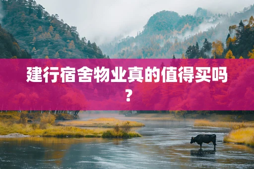 建行宿舍物业真的值得买吗？