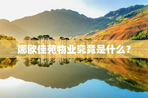娜欧佳苑物业究竟是什么？