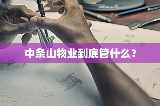 中条山物业到底管什么？