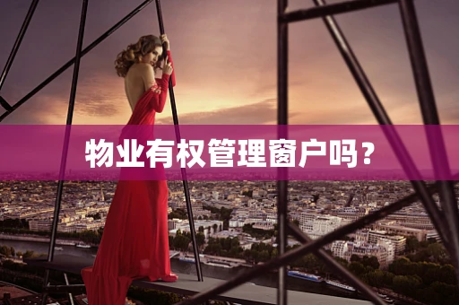 物业有权管理窗户吗？