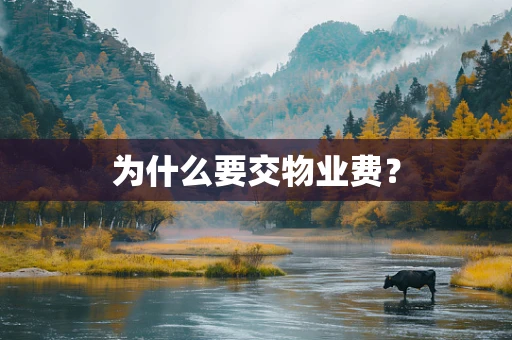 为什么要交物业费？
