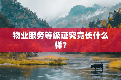 物业服务等级证究竟长什么样？