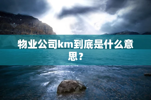 物业公司km到底是什么意思？