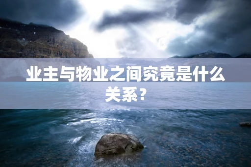 业主与物业之间究竟是什么关系？