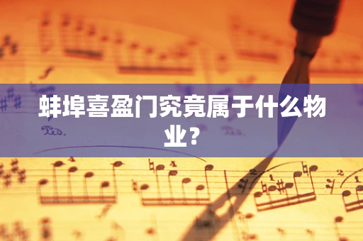 蚌埠喜盈门究竟属于什么物业？