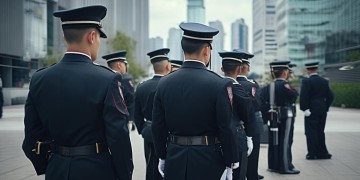 物业强制保安敬礼合法吗？
